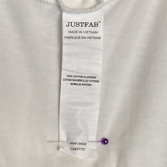 JUSTFAB Dress-NWT-Young Women Sz-S- Versatile White Beach/Pool/Robe/Coverup/Maxi - Picture 12 of 12